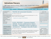 Tablet Screenshot of istruzionepescara.it
